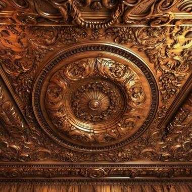 Patterns and decorations stl ceiling 4 3d model